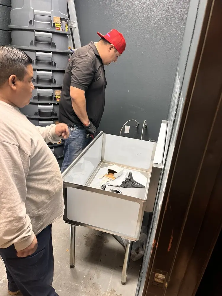 Commercial plumbing and sink installation in Assembly Park
